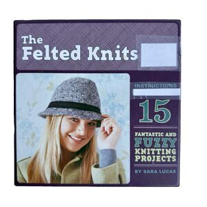 The Felted Knits Patterns 15 Pattern Cards & Instruction Book ONLY *READ*